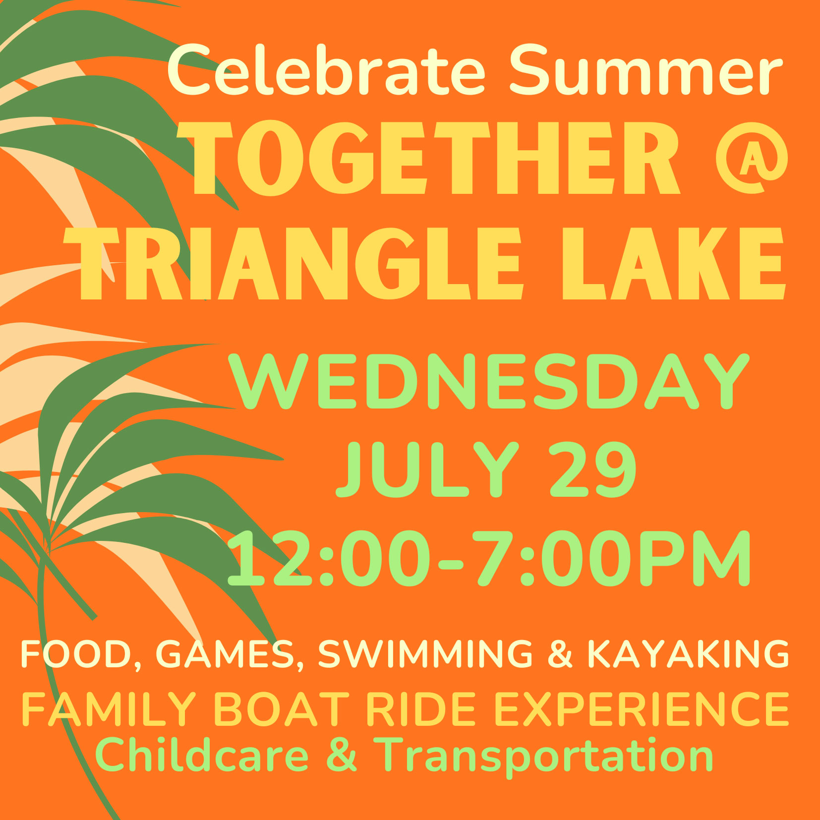 Celebrate Summer Together at Triangle Lake